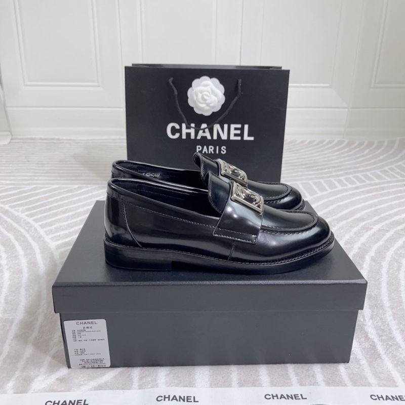 Ch*el leather shoes